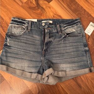 NWT Willow & Root High rise mom Jean shorts